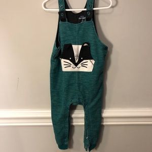 Cat & Jack raccoon overalls